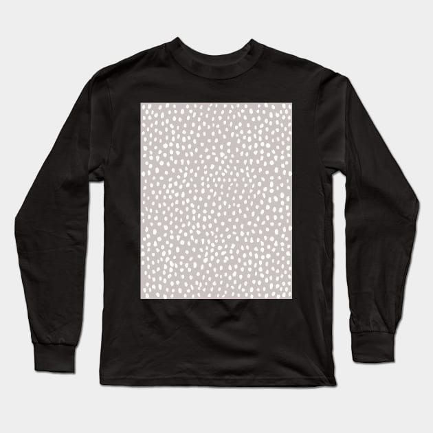 Tan Dalmatian Print Long Sleeve T-Shirt by cait-shaw